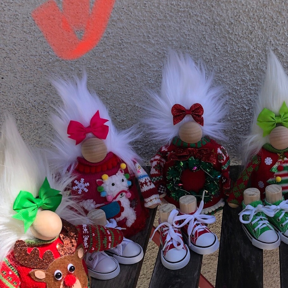 Ugly Christmas Sweater Gnome Pink Xmas Llama Bling Converse Sneaker Gift Guide